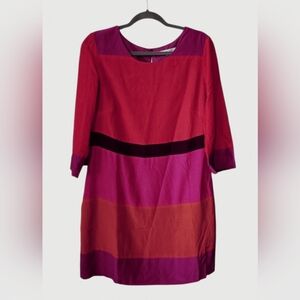 Boden Colorblock Midi Knee Length‎ Dress Size 10